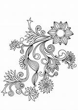 Coloring Pages Pattern Printable Flower Patterns Flowers Adult Adults Relive Childhood Colouring Designs Templates Floral Color Popular Sample Buzzle Getdrawings sketch template