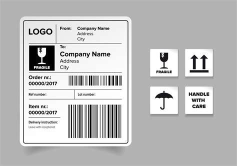 shipping label template illustrations creative market