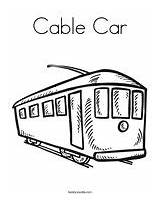 Car Cable Coloring Kereta Kabel Pages Train California Twistynoodle Print Noodle Favorites Built Login Usa Add Caboose sketch template