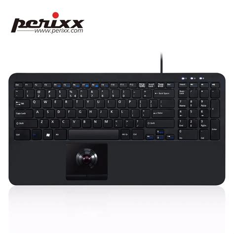 perixx periboard  dual zone usb wired trackball keyboard usb hub scissors foot key