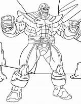 Marvel Thanos Printable sketch template