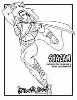 Shazam Coloring Pages Injustice Template sketch template