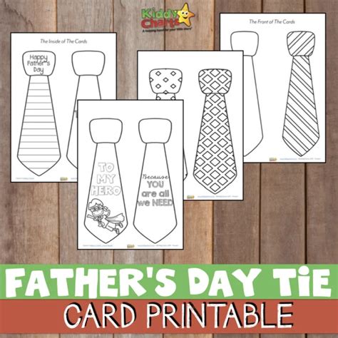father  day tie card   printable tie template messy