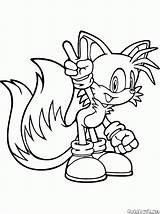 Coloring Sonic Pages Clever Fox sketch template