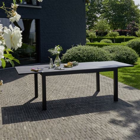 table de jardin extensible en aluminium  places hpl star mobilier de jardin bdbd
