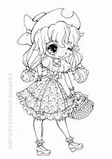 Yampuff Coloring Deviantart Lolita Little Pages Applejack Drawings Chibi Cute Kawaii Girls Adult Sailor Tons Options Her Books Anime Girl sketch template