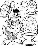 Easter Color Coloring Pages Printable Sheets Paques Kids Paste Egg Sheet Painting Bunny Eggs Oeufs sketch template
