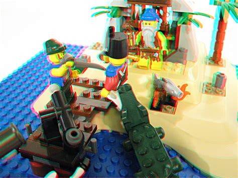 Attack On The Loot Island In 3d Brick Flicks And Comics
