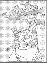 Fantasia Coloring Dreaming Feline Fish Deviantart sketch template