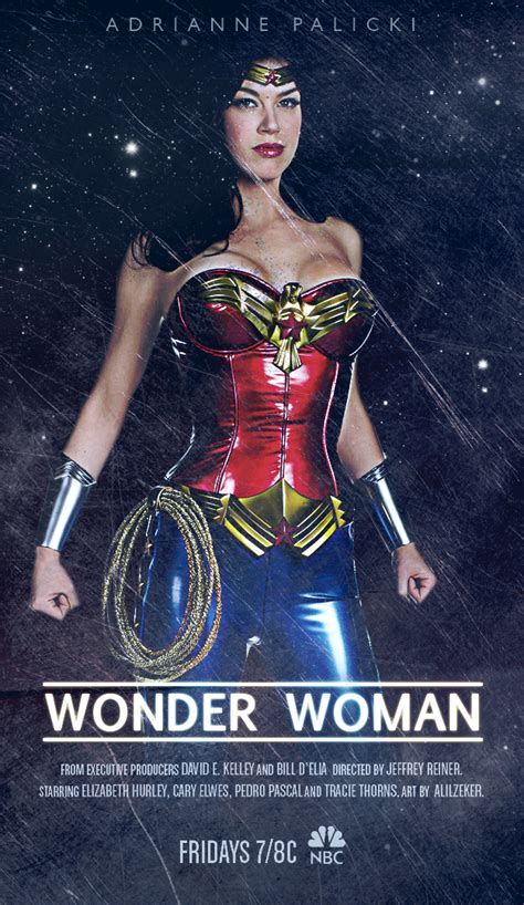 wonder woman promo poster by alilzeker featuring adrianne palicki on