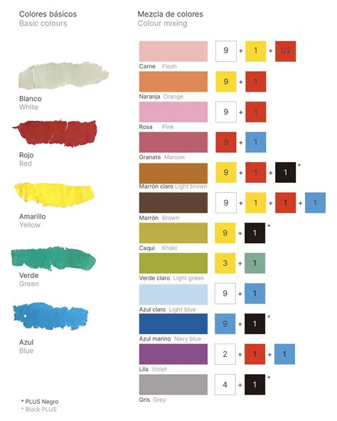 mezcla colores de la gama de arcilla color  sio