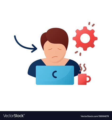 bad performance  work flat icon royalty  vector image