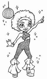 Disco Coloring Pages Queen Ball African Sheets Colouring Adult Kids American Books Coloriage Dance Template Party Stamps People Choose Board sketch template