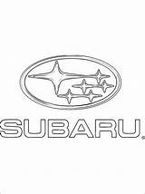 Subaru Coloring Pages Logo Car Logos Colouring Cars Outline Wrx Printable Impreza Brands Choose Board sketch template