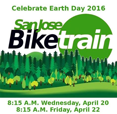 celebrate earth week   san jose bike train cyclelicious
