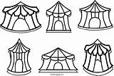 Tent Circus sketch template