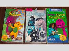 BARNEY vhs 1 2 3 4 SEASONS, Mother Goose, Once Upon..
