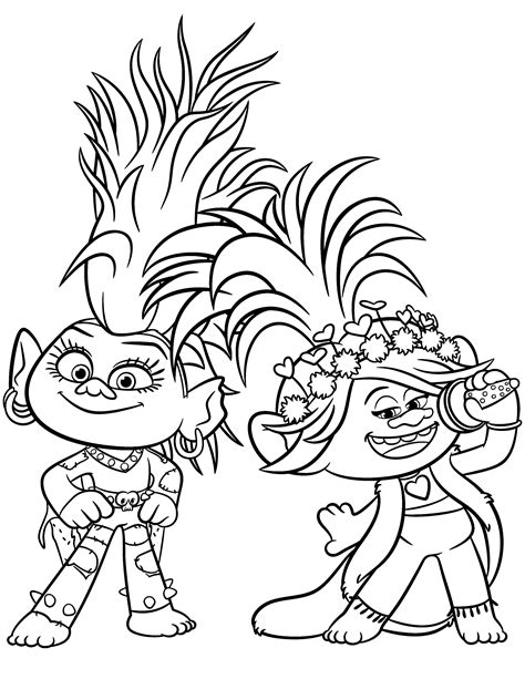 trolls coloring pages  kids poppy coloring page cartoon