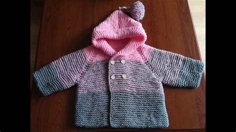 sweterek kardigan na drutach dla niemowlaka youtube