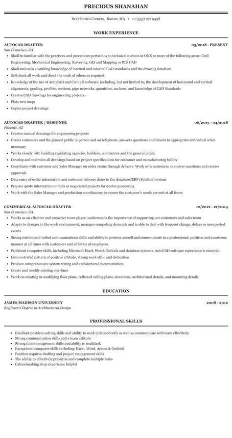 cad drafter resume sample humanvsbeast