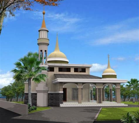 gambar desain masjid minimalis modern contoh rumah minimalis