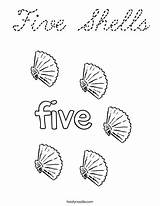 Coloring Shells Five Cursive Favorites Login Add sketch template