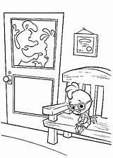 Coloring Pages Chicken Little Waiting Outside Office Netart sketch template