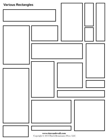 rectangle templates  tims printables