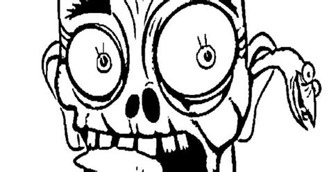 face zombie coloring  kids halloween cartoon coloring pages