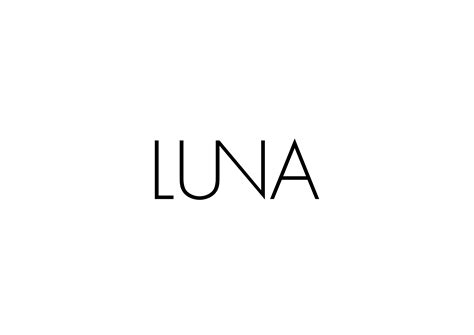 word luna written  black   white background