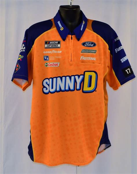 2020 Chris Buescher Sunnyd Race Used Nascar Pit Crew Shirt