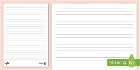story writing template printable wide lined paper  kids