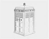 Line Tardis Drawing Who Doctor Pop Print Box Drawings Police Pertwee Jon 3rd Cards Paintingvalley Color Them sketch template