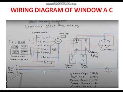 wiring diagram  window ac youtube