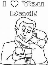 Coloring Daughter Father Pages Fathers Dad Son Kiss Daddy Clipart Color Printable Sheets Print Happy Bikes Library Getcolorings Getdrawings sketch template