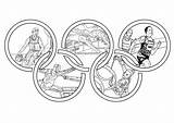 Olympic Coloring Games Kids Adult Olympics Pages Sports Rings Adults Sport Different Beautiful Printable Justcolor sketch template