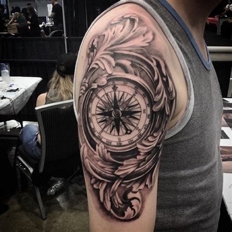 90 Artistic And Eye Catching Compass Tattoo Designs