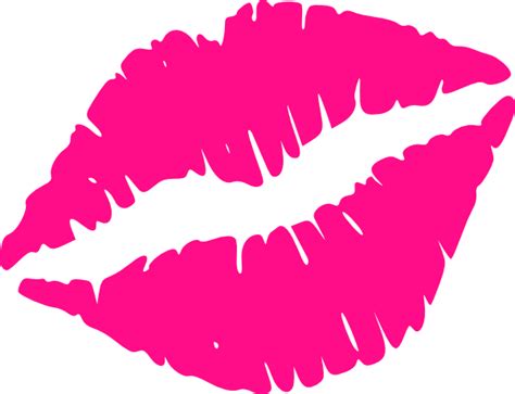 hot pink lips hot pink lips clip art vector clip art online