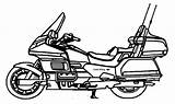 Clipart Goldwing Honda Clip 1800 Wing Gold Clipground sketch template