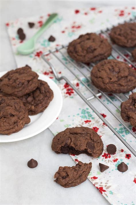 easy double chocolate pudding cookies