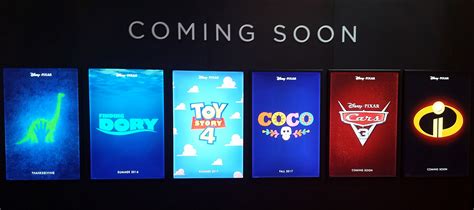 full poster lineup  pixars upcoming slate overmental