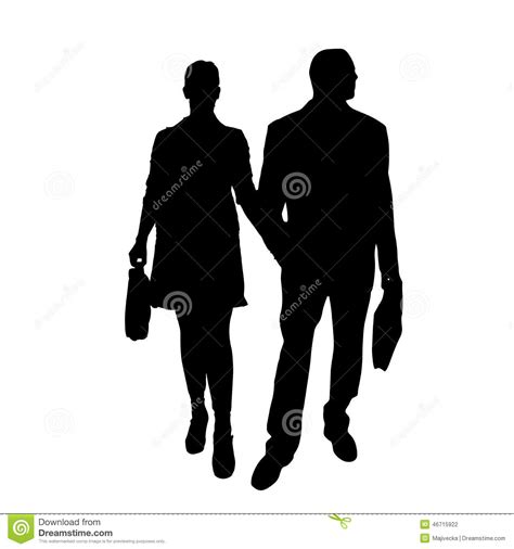 vector silhouette of a man with a woman stock vector illustration of woman couples 46715922