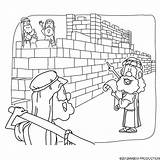 Nehemiah Coloring Pages Wall Bible Clipart Jerusalem Rebuilt Kids Crafts Rebuilding Walls Rebuilds Christian Story Activities Sunday School Builds Result sketch template