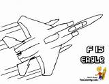 Coloring Pages Airplane Military Kids Fighter Printable Jet Drawing Color Airplanes Colouring Army Jets Blue Book Plane Force Air Drawings sketch template