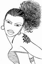 Afro Coloring Pages Hair African American Book Sheets Adult Christmas Books Natural Girls Women Romantic Drawing Large Colouring Cartoon Farm sketch template