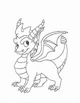 Spyro Dragon Coloring Pages Sheet Color Printable Getcolorings Popular sketch template