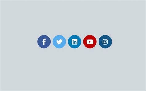 html css social media buttons  icons  templatefor
