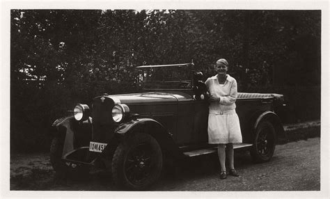 Vintage German Ladies With Their Classic Cars 1920s Monovisions