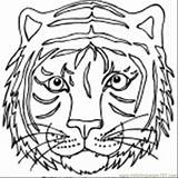 Coloring Tiger Face Mask Pages Printable Template Drawing Color Head Animal Siberian Er Print Tigers Animals Getdrawings Realistic Getcolorings Sketch sketch template