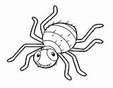 Childish Spider Coloring Coloringcrew sketch template